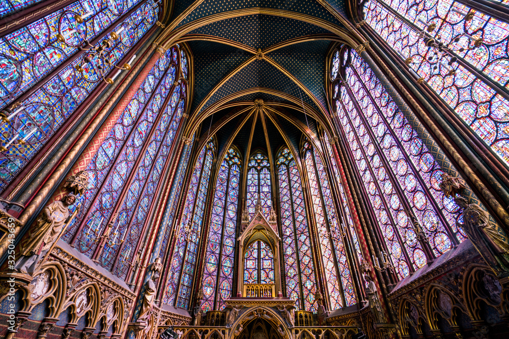 Stained glass windows of St Chapelle