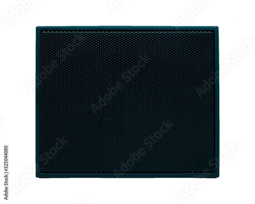 Wallpaper Mural Front view of black wireless mini portable bluetooth speaker, isolated on white background. Torontodigital.ca