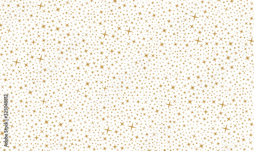 a pattern with many gold colored stars