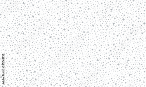 a pattern with many silver colored stars