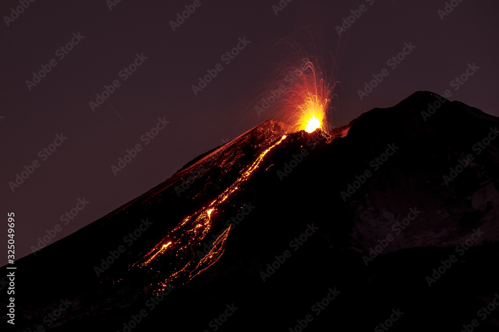 Strombolian Activity on Mount Etna