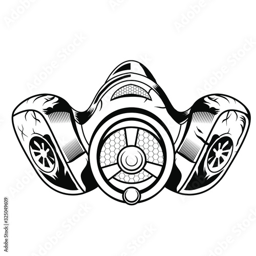gas mask vektor illustration