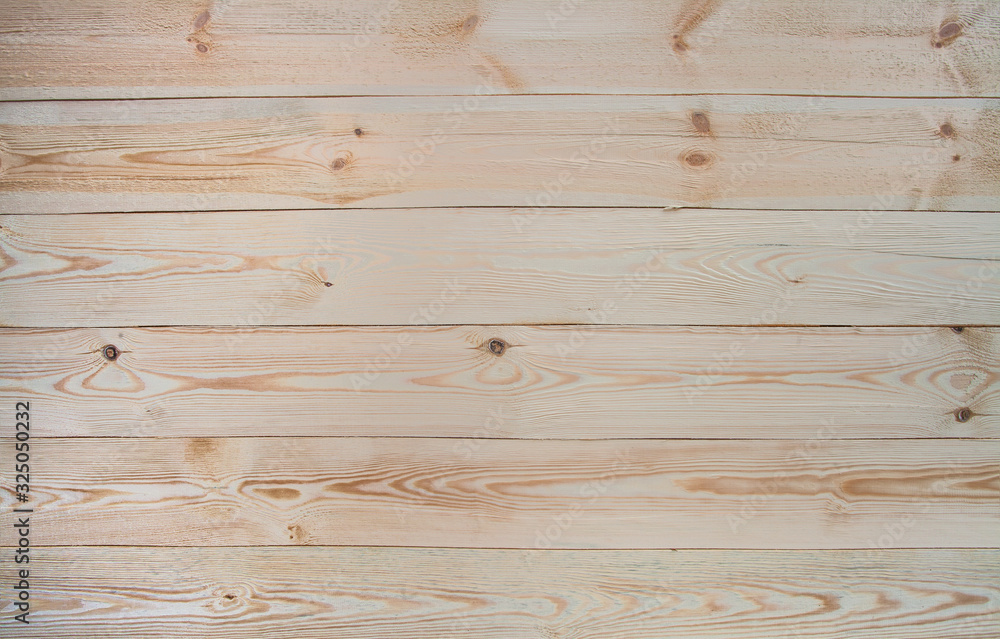 Fototapeta premium Background of brown wood texture. Top view