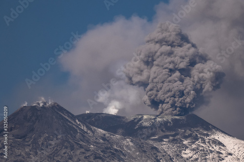 Explosive activity on Mount etna photo