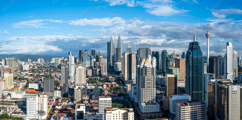 Obraz premium panoramę miasta w kuala lumpur