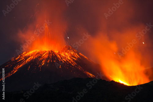 Strombolian Activity on Mount Etna photo