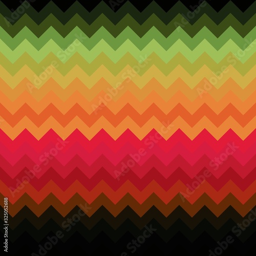 Zigzag pattern chevron design background, colorful stick.