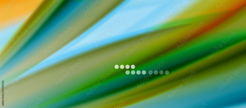 Wave lines abstract background, smooth silk design with rainbow style colors. Liquid fluid color waves. Vector Illustration Wave lines abstract background, smooth silk design with rainbow style colors. Liquid fluid color waves. Vector Illustration