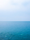 Calm Sea Ocean And Blue Sky Background. High resolution