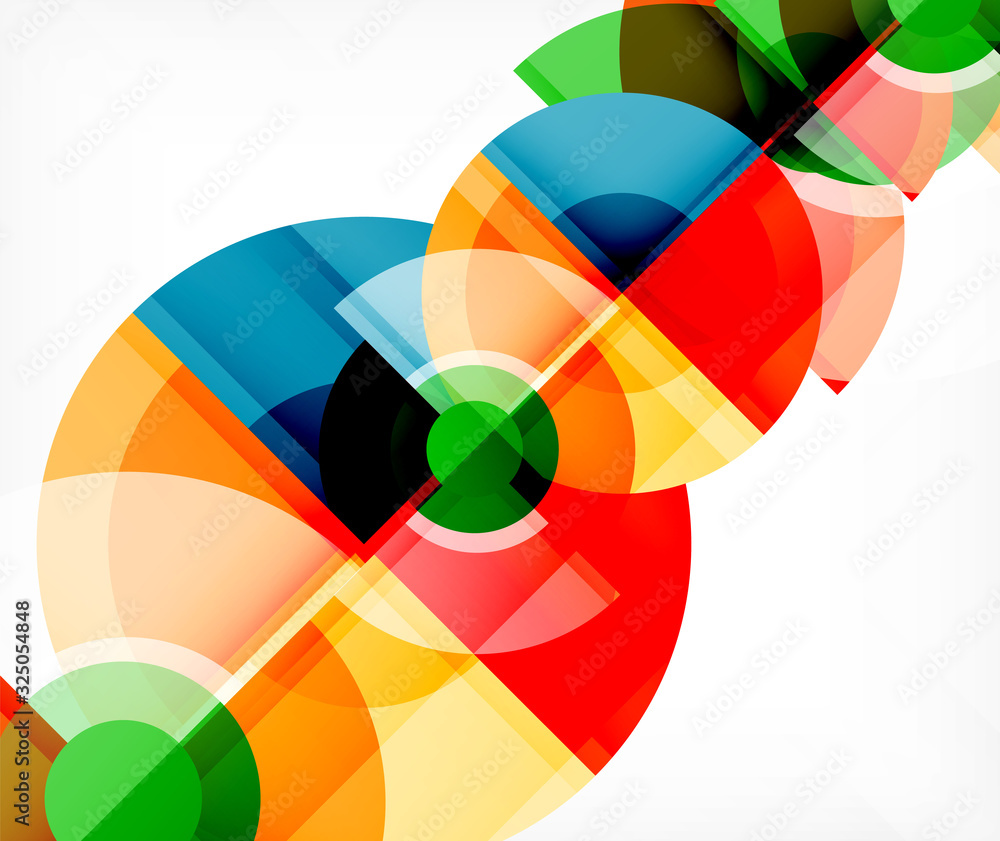 Abstract background, circle and triangle design round shapes overlapping. Geometric trendy template. Vector Illustration For Wallpaper, Banner, Background, Card, Book Illustration, landing page Abstract background, circle and triangle design round shapes overlapping. Geometric trendy template. Vector Illustration For Wallpaper, Banner, Background, Card, Book Illustration, landing page