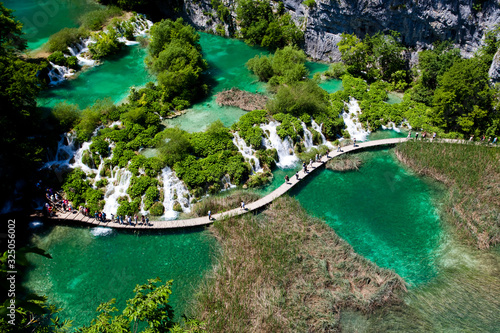 Fototapeta Naklejka Na Ścianę i Meble -  Breathtaking view in the Plitvice Lakes National Park Croatia 