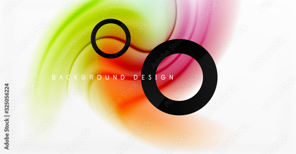 Abstract background, fluid mixing gradient liquid style colors composition. Vector Illustration For Wallpaper, Banner, Background, Card, Book Illustration, landing page