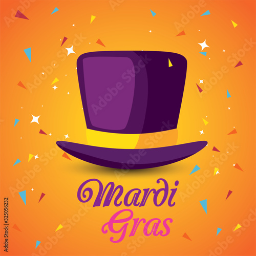 Mardi gras hat design
