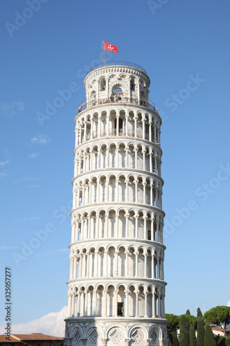 Pisa, PI, Italy - August 21, 2019: leaning tower of Pisa