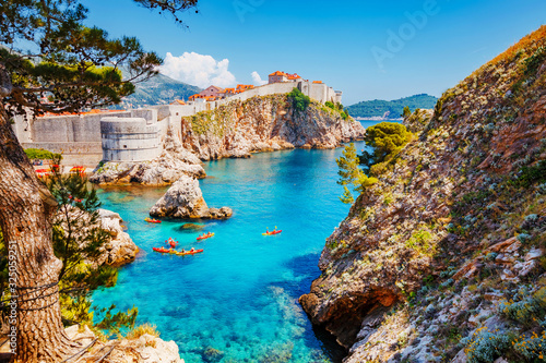 Fototapeta Naklejka Na Ścianę i Meble -  Great view at famous city of Dubrovnik. Croatia, South Dalmatia, Europe.