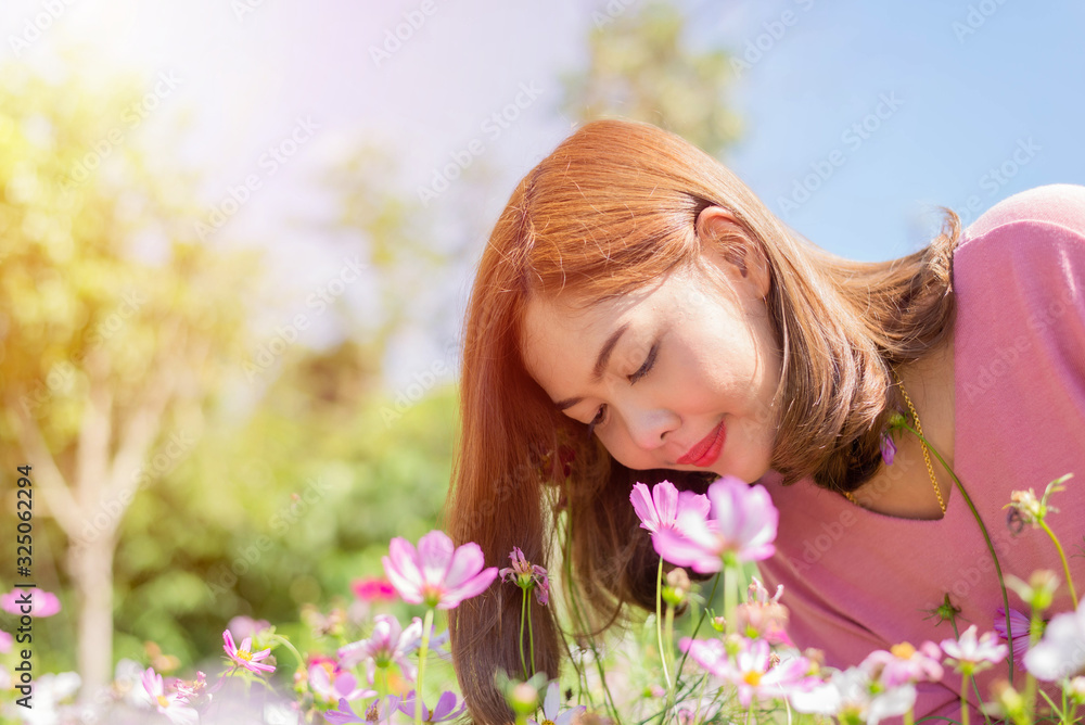 little girl in field of flowers little girl in field of flowers