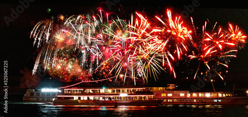 Rhein in Flammen bei Koblenz photo