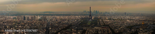 Paris panorama taken from the roof of the Montparnasse building