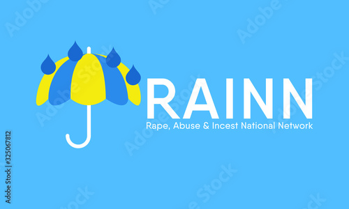Vector illustration on the theme of Rap, Abuse and Incest National Network (RAINN) day on April 5th 2020.