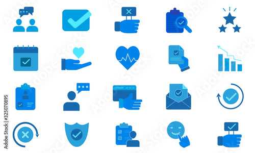 Opinions vector icon pack. Illustration isolated for graphic and web design.