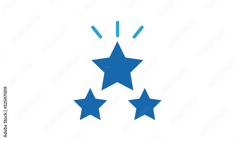 Fototapeta premium Star ranking icon for rating and evaluations