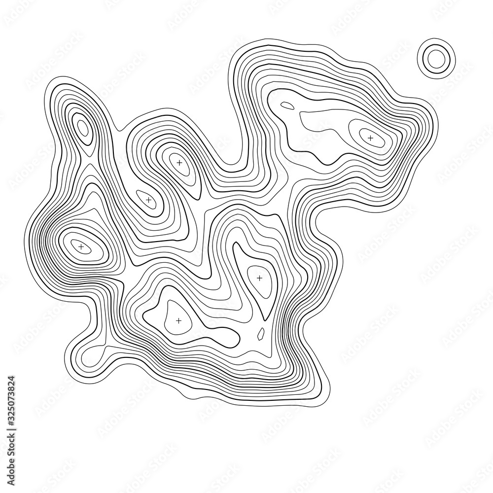 Topographic map background. Grid map. Abstract vector illustration. Topographic map background. Grid map. Abstract vector illustration.