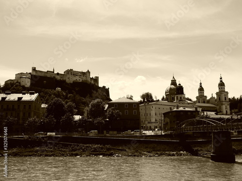 Landscape with a view of Salzburg and Salzburg Castle