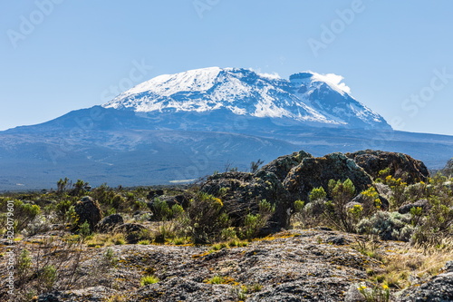 View from the Lemosho trail, the most scenic trail on mount Kilimanjaro, Tanzania