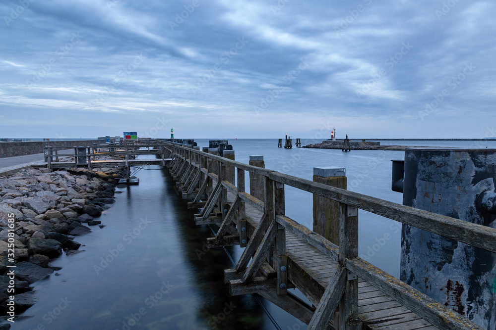 Pier at Warnemuende early morning