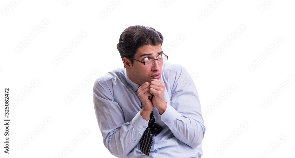 Businessman isolated on the white background Businessman isolated on the white background
