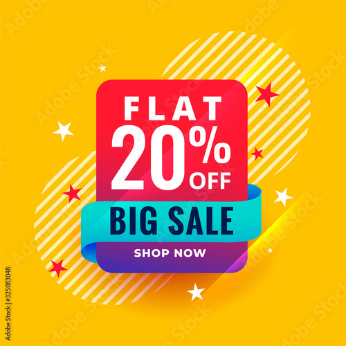 modern style big sale banner template design