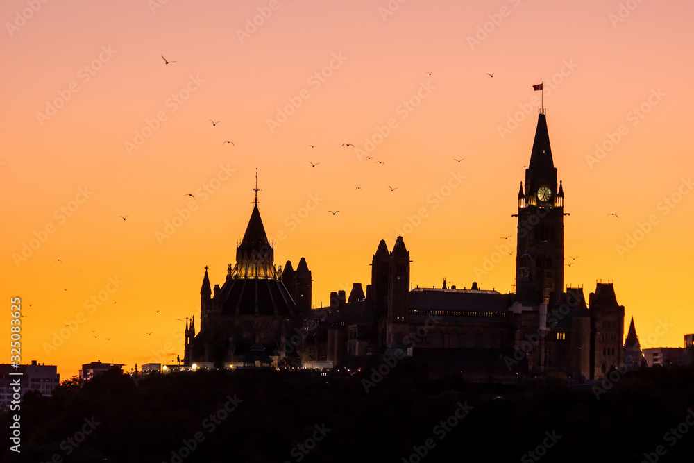Parliament Hill in Ottawa, Ontario, Canada