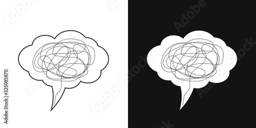 Depression concept icon