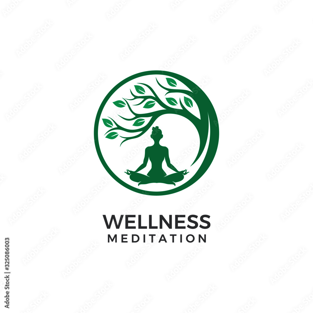 Logo for wellness yoga Logo for wellness yoga