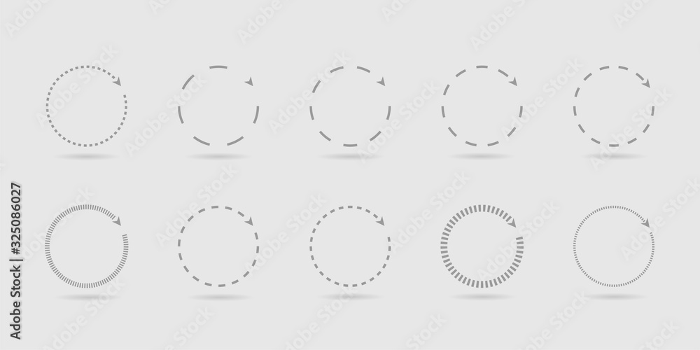 Round arrow signs Round arrow signs