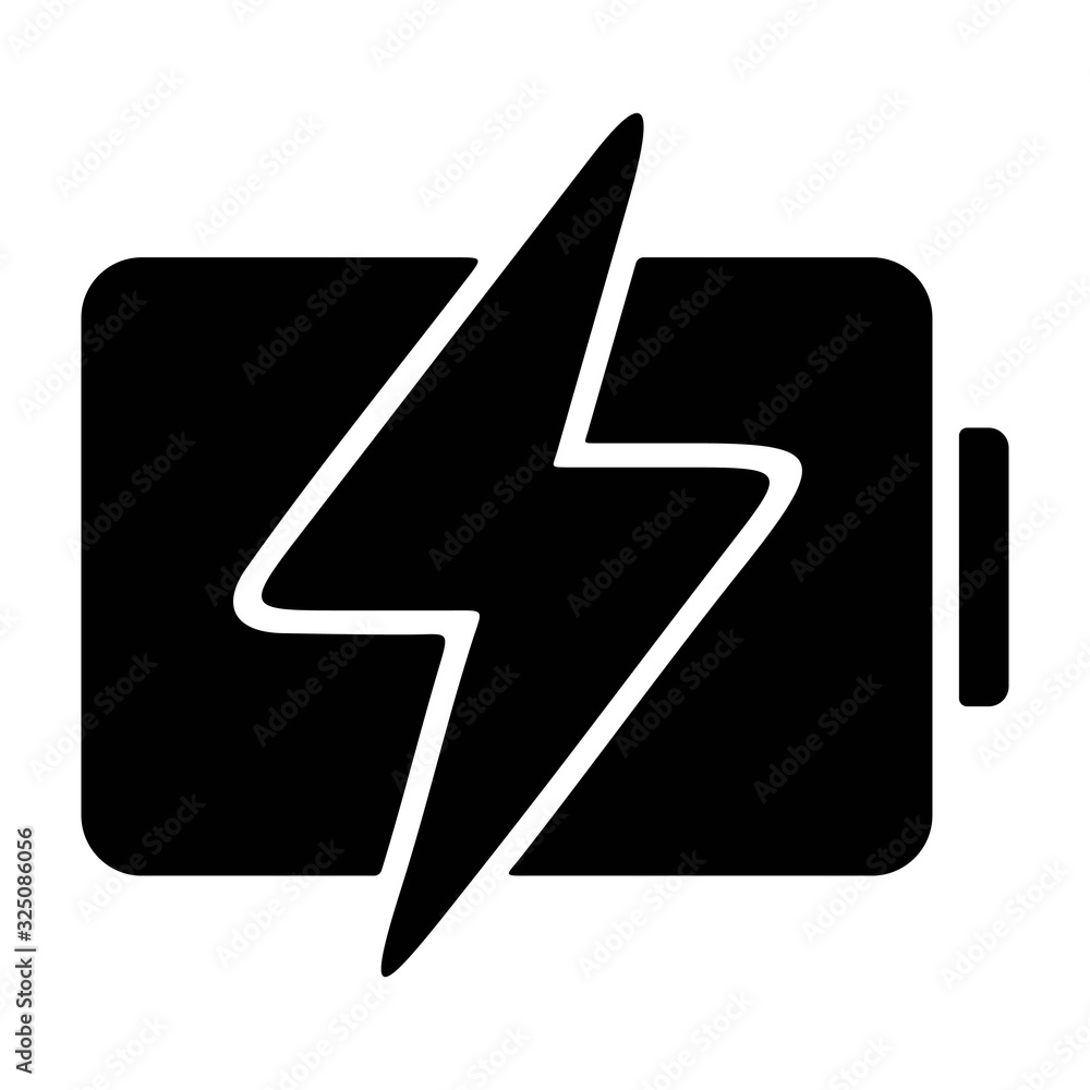 Battery charging icon. Mobile charge, smartphone or laptop battery charge. Power, energy, electric signs. Lightening symbol. Battery charging icon. Mobile charge, smartphone or laptop battery charge. Power, energy, electric signs. Lightening symbol.
