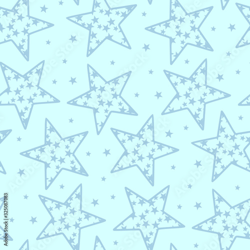 seamless star pattern and background vector illustration © cylnone