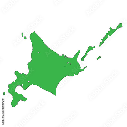 地図 日本 北海道 Stock Vector Adobe Stock