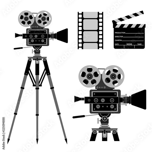 Movie Film Camera Icon Cinema Production Element