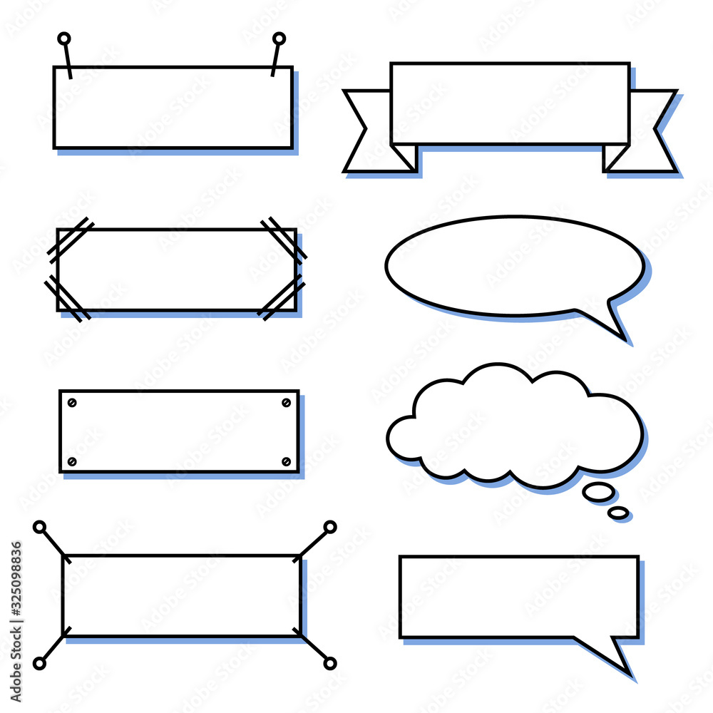 Obraz premium Bikablo - presentation scheme technique - Basic set blue shadow