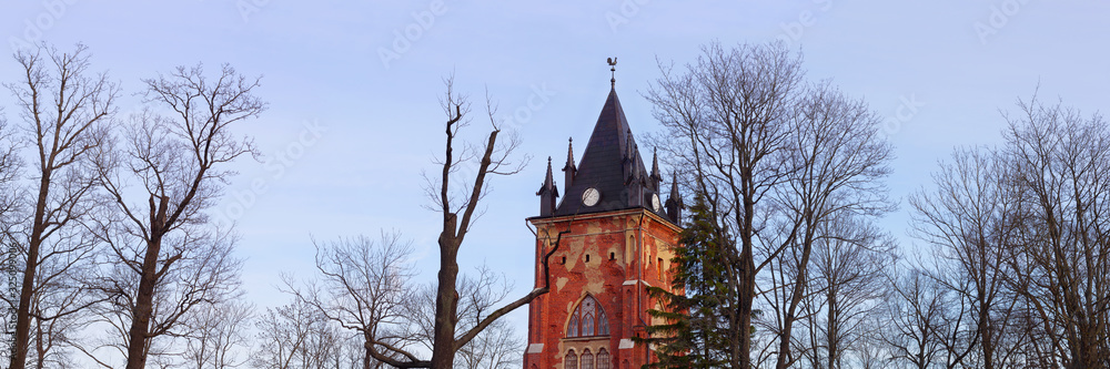 Obraz premium panorama fairy-tale castle landscape europe fantasy architecture