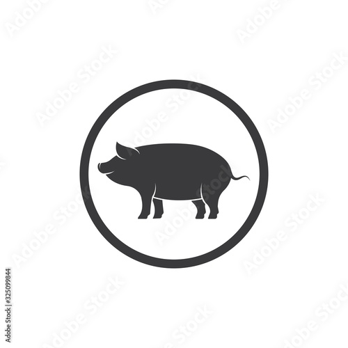 pig vector icon illustration design