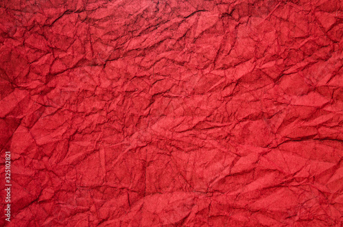 Wallpaper Mural Texture of bright crumpled red paper for background. Torontodigital.ca