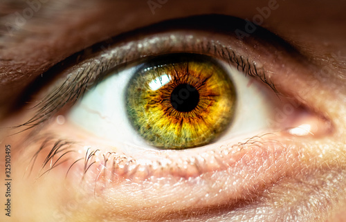 dramatic closeup of an eye