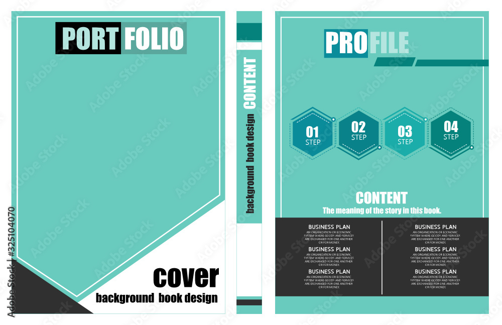 Plakat The book cover is used in the study vector illustration