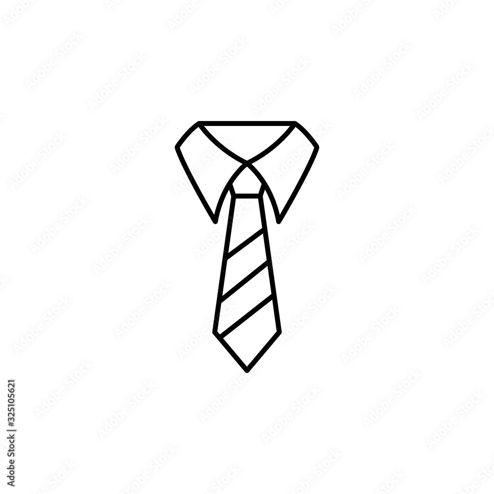 school, dress, tie, student line illustration icon on white background school, dress, tie, student line illustration icon on white background