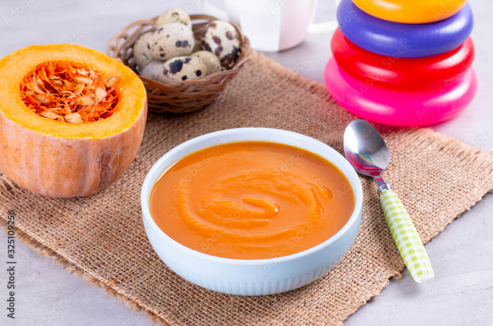Pumpkin baby soup puree Pumpkin baby soup puree