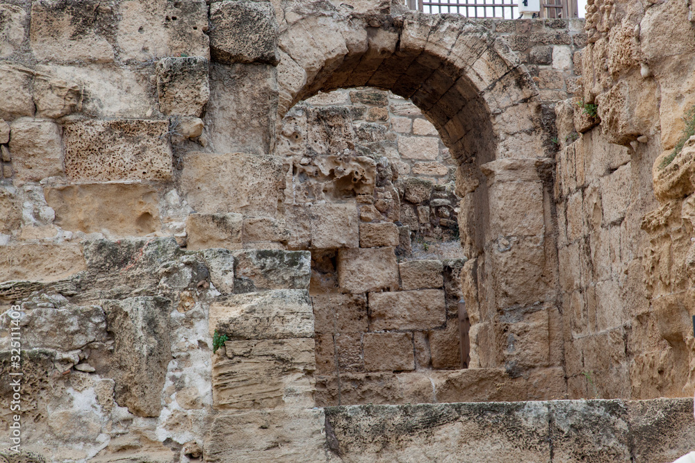 Roman Ruins in Israel with arches