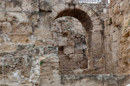 Roman Ruins in Israel with arches