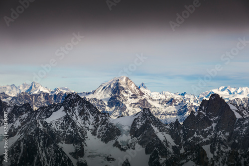 mountains in winter